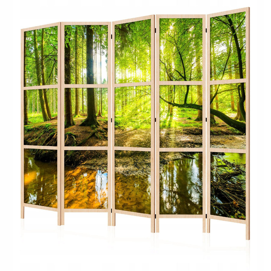 Dekoratīvs vienpusējs japāņu aizslietnis 225x172, Saulainais meža strauts L-ART