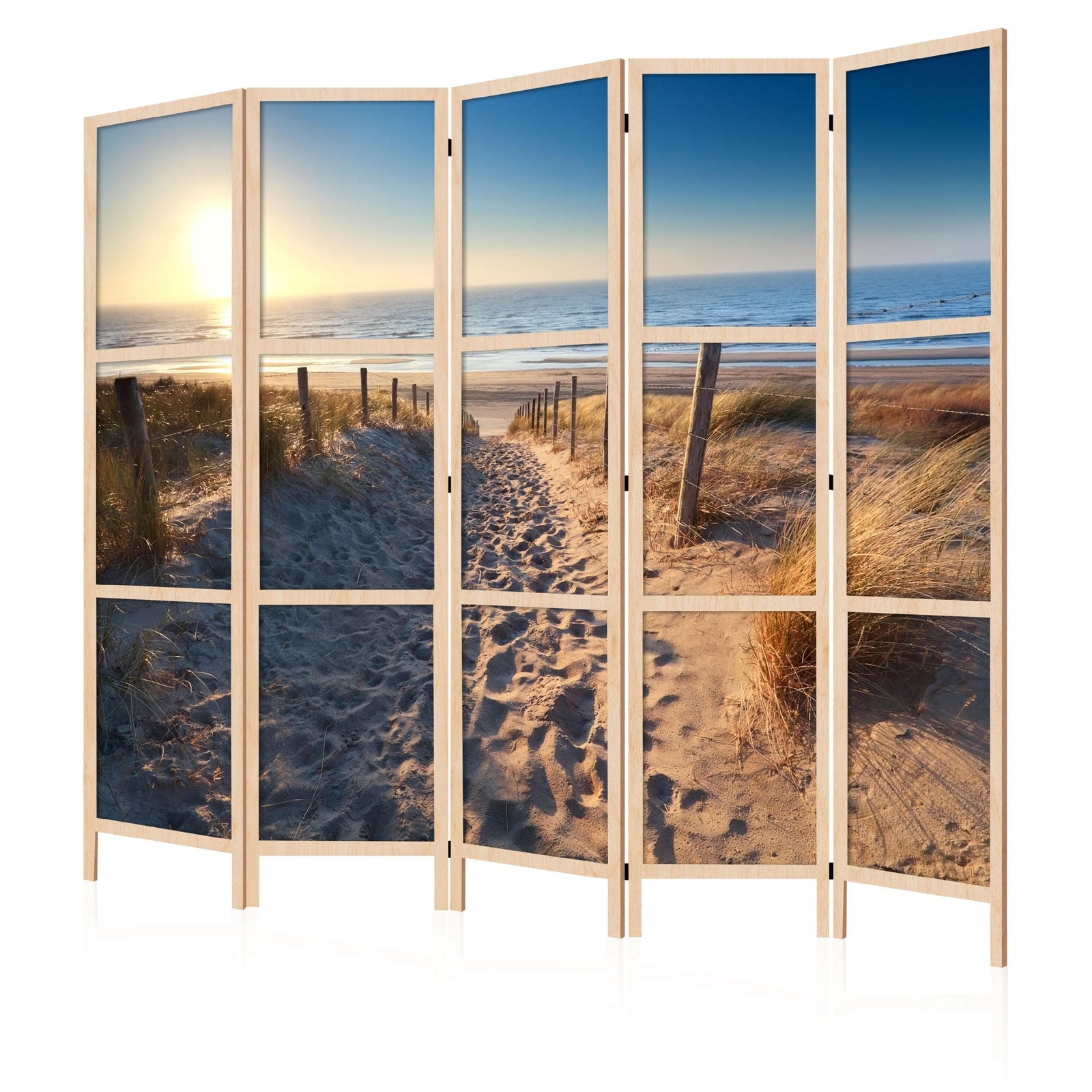 Dekoratīvs vienpusējs japāņu aizslietnis 225x172, Saulriets pie jūras L-ART