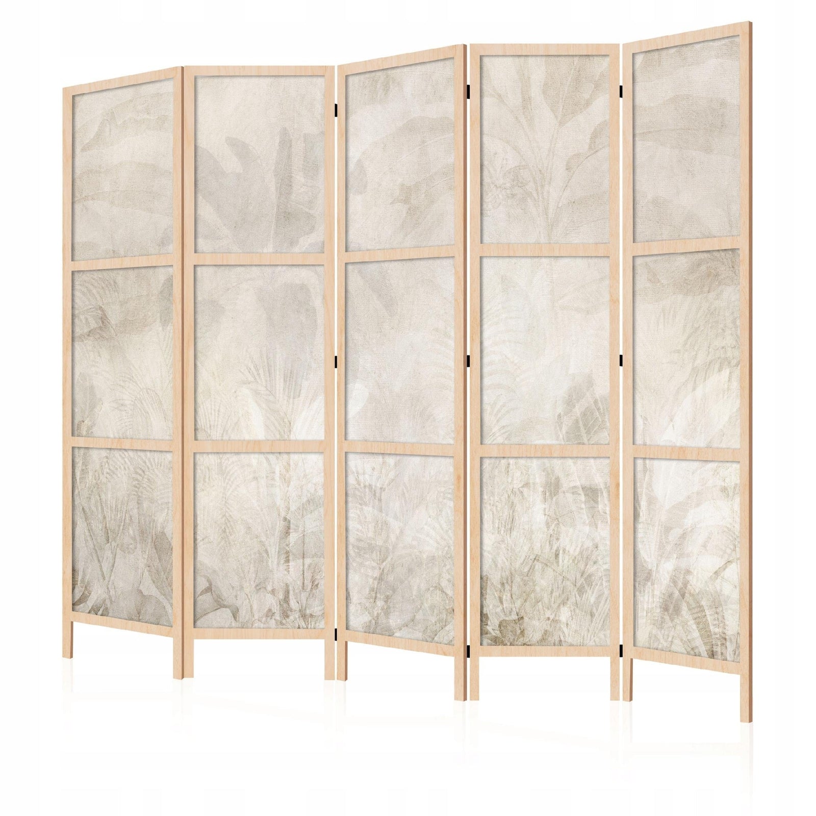 Dekoratīvs vienpusējs japāņu aizslietnis 225x172 Palmu lapas krēmkrāsā L-ART