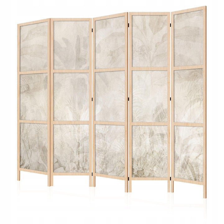 Dekoratīvs vienpusējs japāņu aizslietnis 225x172 Palmu lapas krēmkrāsā L-ART