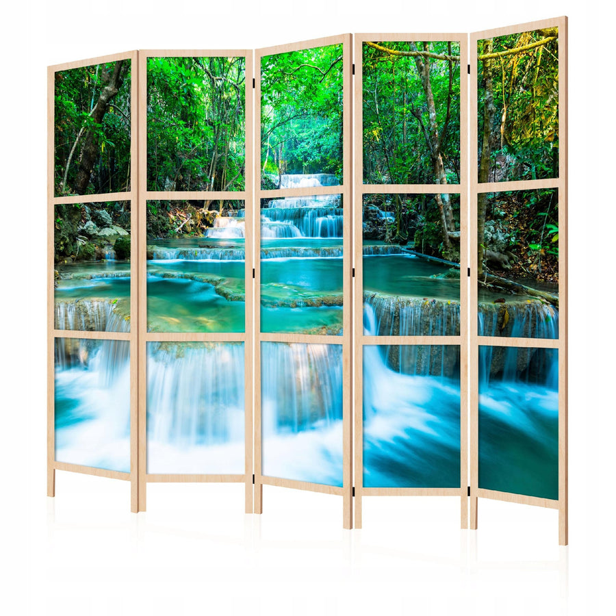 Dekoratīvs vienpusējs japāņu aizslietnis 225x172, Tropiskais ūdenskritums L-ART