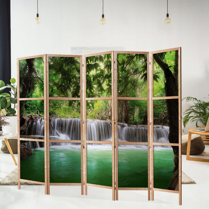 Dekoratīvs vienpusējs japāņu aizslietnis 225x172, Tropu ūdenskritums L-ART