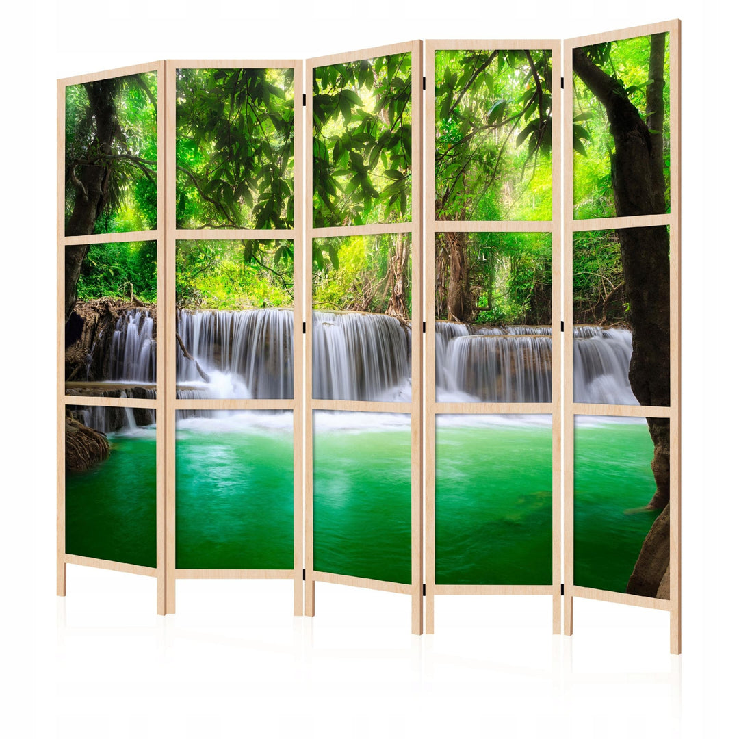 Dekoratīvs vienpusējs japāņu aizslietnis 225x172, Tropu ūdenskritums L-ART