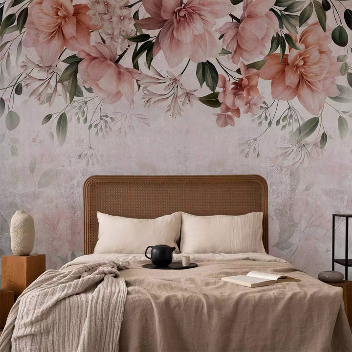 Fototapetes ar ziediem - Smaržīgi sapņi, rozā, 143178