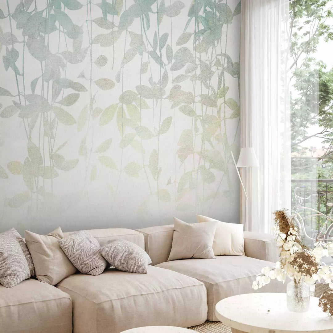 Fototapetes - Augi smalkos pasteļzaļos toņos, 151283