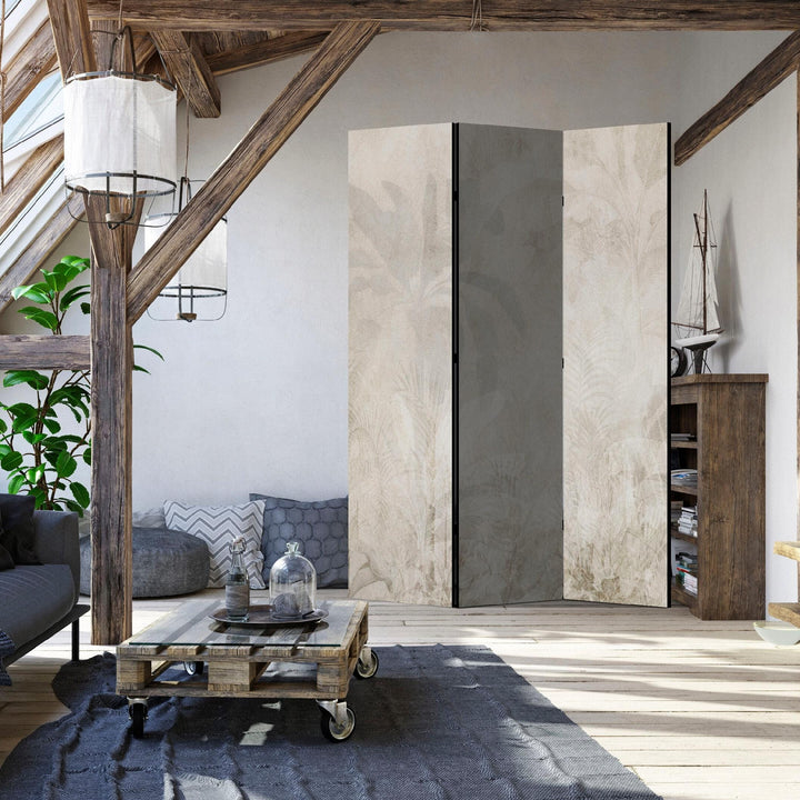 Divpusējais aizslietnis, 135x172, Palmu lapas krēmkrāsā L-ART