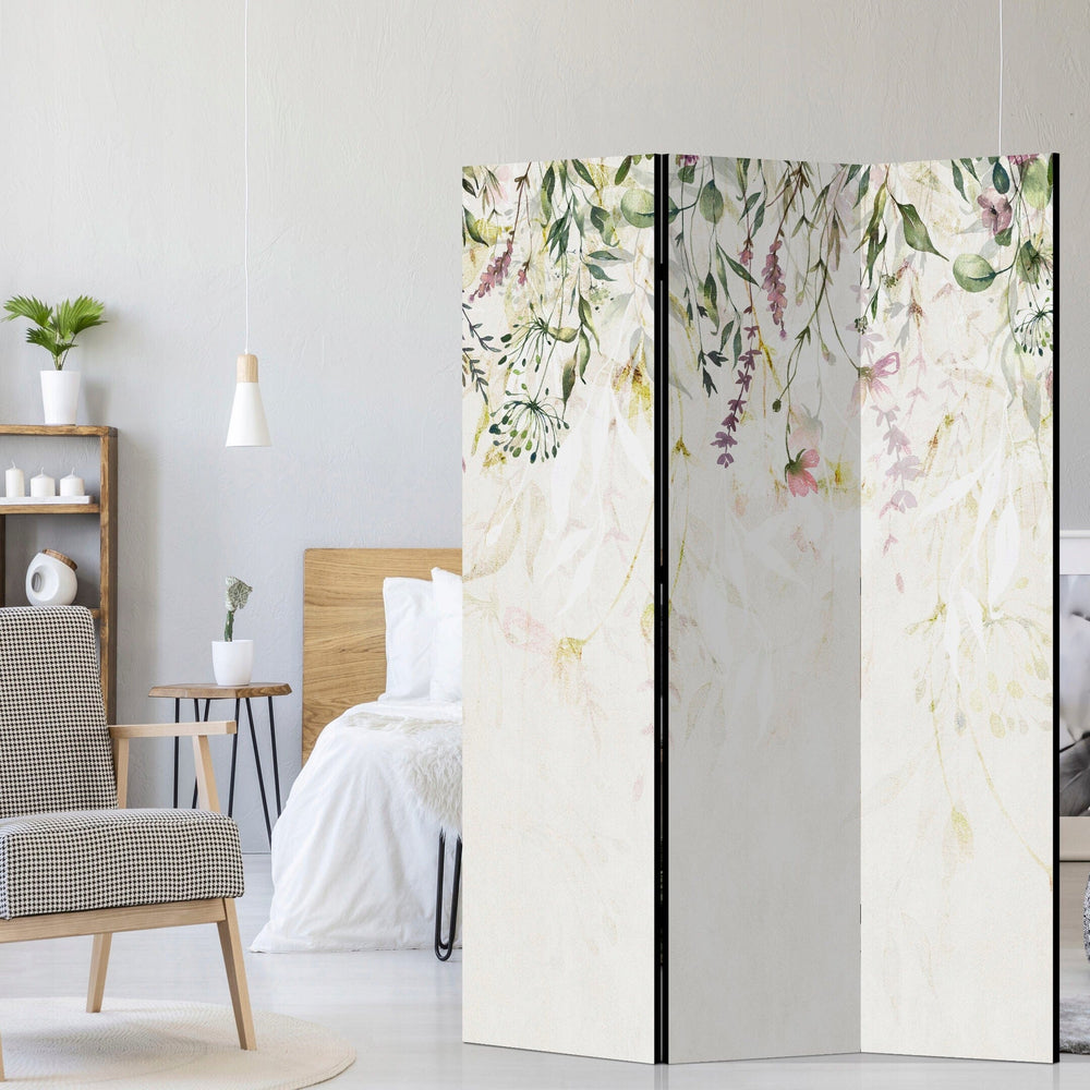 Divpusējs aizslietnis, 135x172, Dārza harmonija (Akvareļu krāsās) L-ART