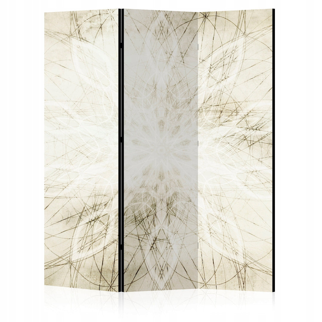 Divpusējs aizslietnis, 135x172, Ģeometriska mandala (krēmkrāsa) L-ART