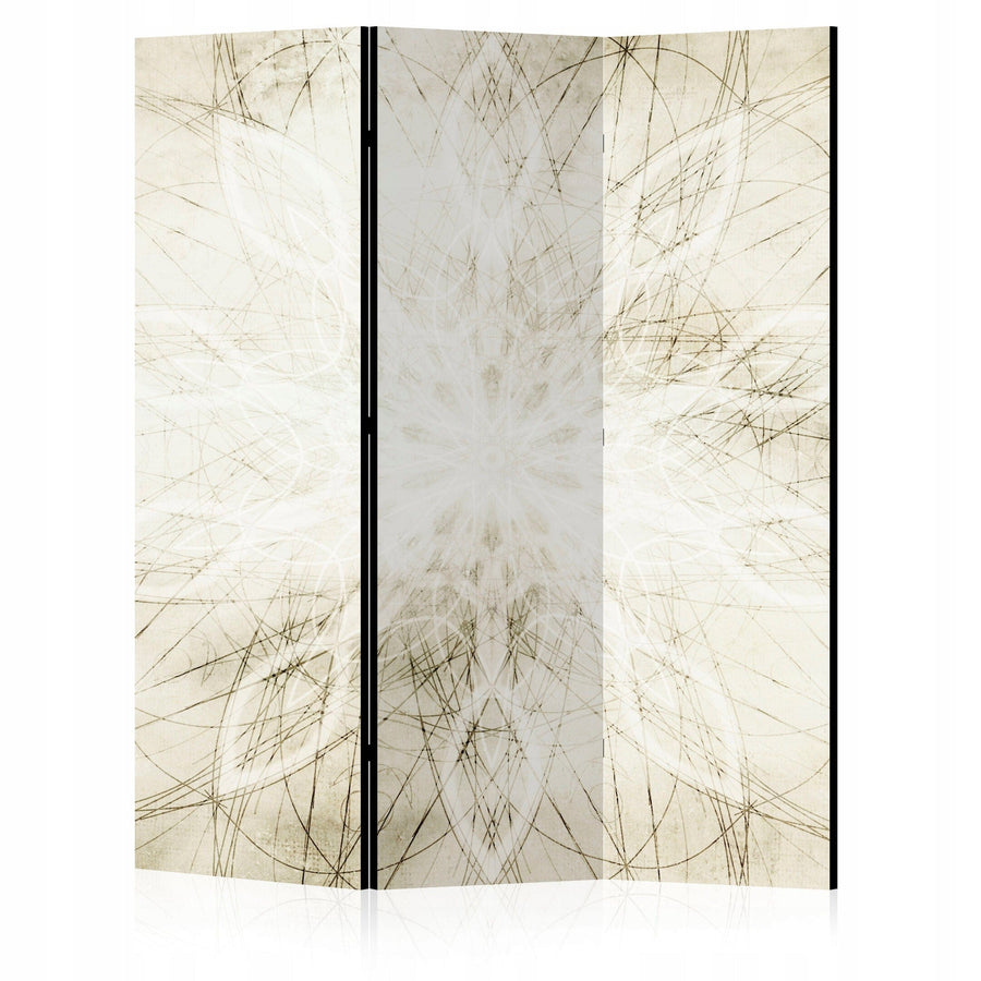 Divpusējs aizslietnis, 135x172, Ģeometriska mandala (krēmkrāsa) L-ART