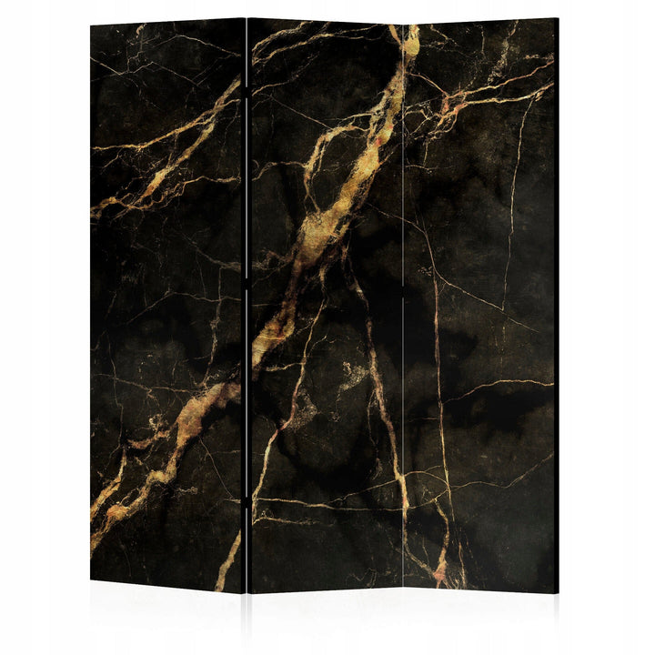 Divpusējs aizslietnis, 135x172, Melns marmors ar zelta elementiem L-ART