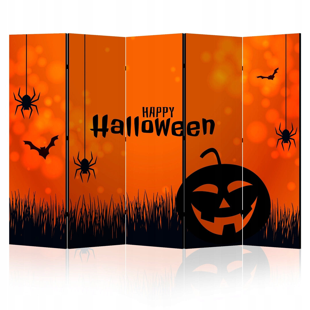 Divpusējs aizslietnis, 225x172, Klasisks Helovīna stils ar izteiksmīgiem kontrastiem un svētku sveicienu L-ART