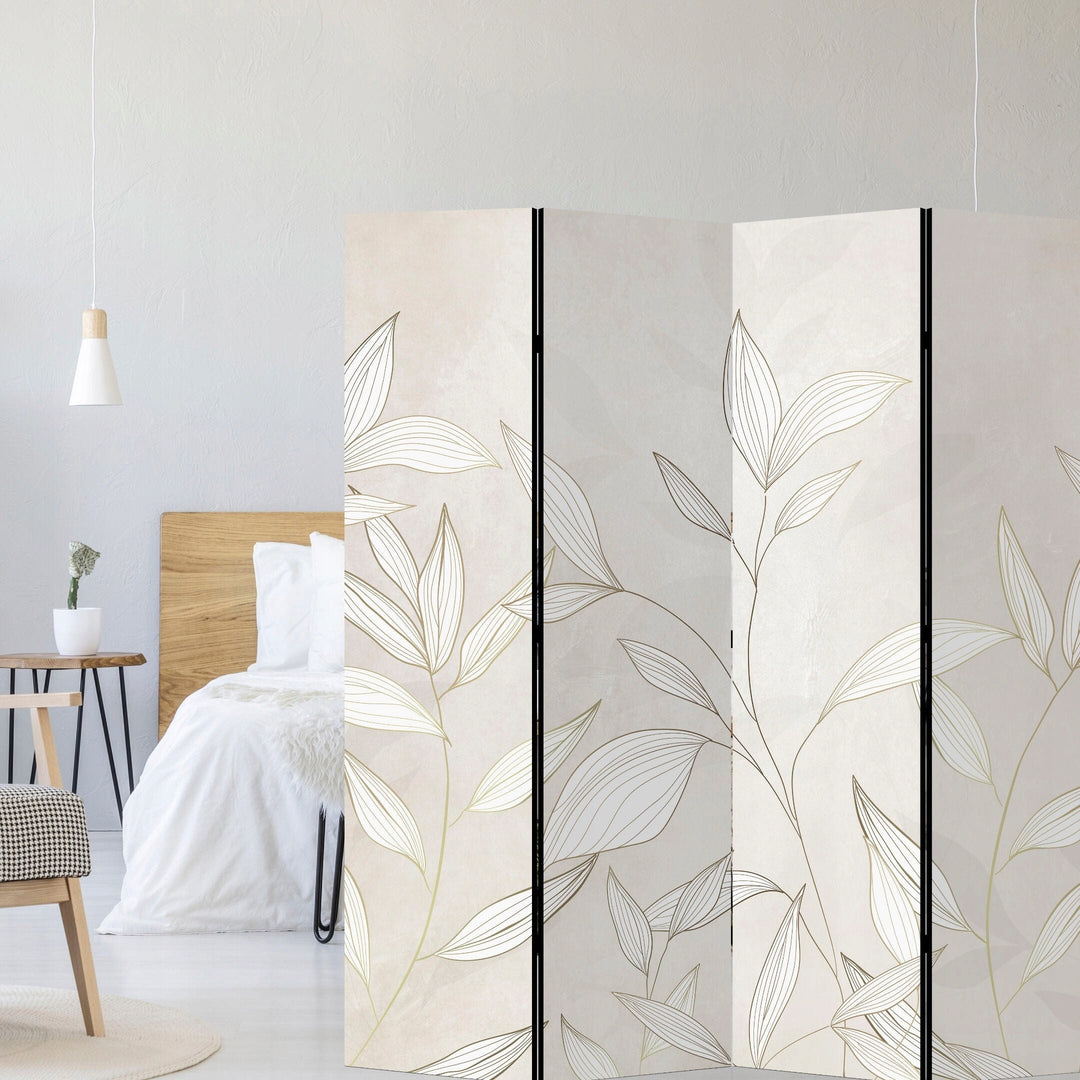 Divpusējs aizslietnis, 225x172, Stilizētas zelta lapas L-ART