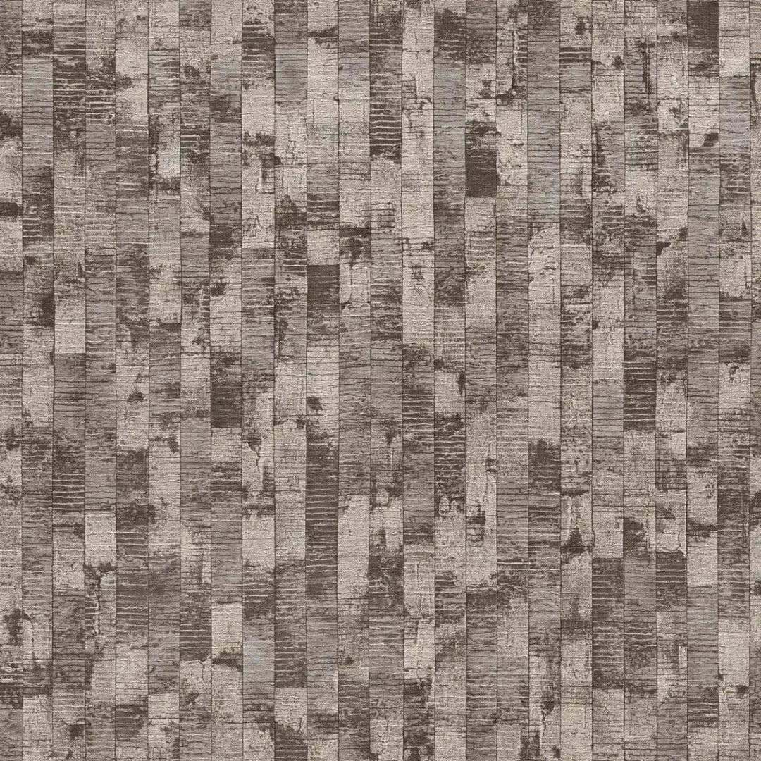 Dizaina tapetes ar modernu ķieģeļu un paneļu tekstūru - brūna, bēša AS Creation