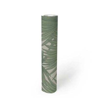 Džungļu stila tapetes - zaļa, balta, 1373365 AS Creation