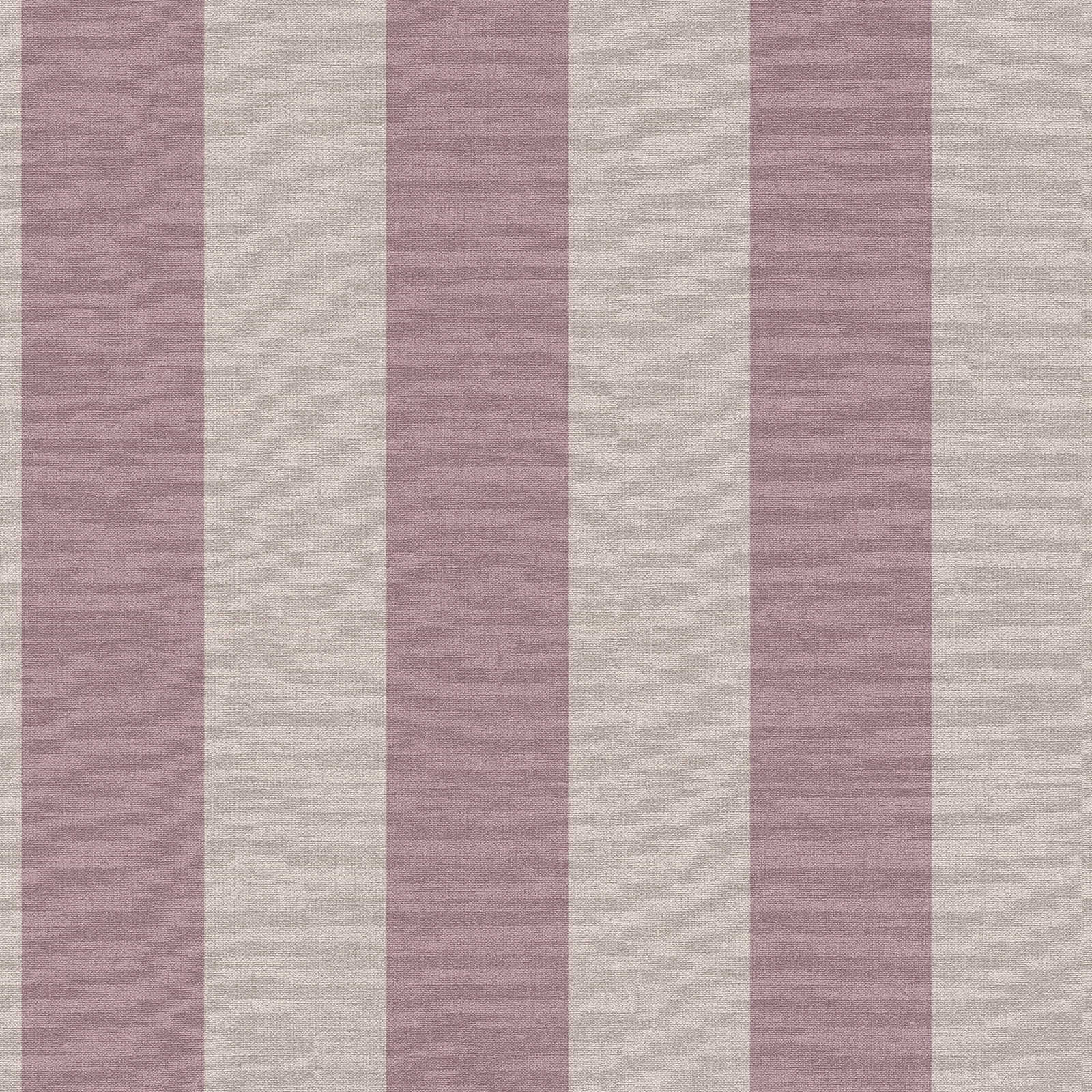 Ekoloģiskas svītrainas tapetes, bez PVC: violetos toņos - 386654 AS Creation