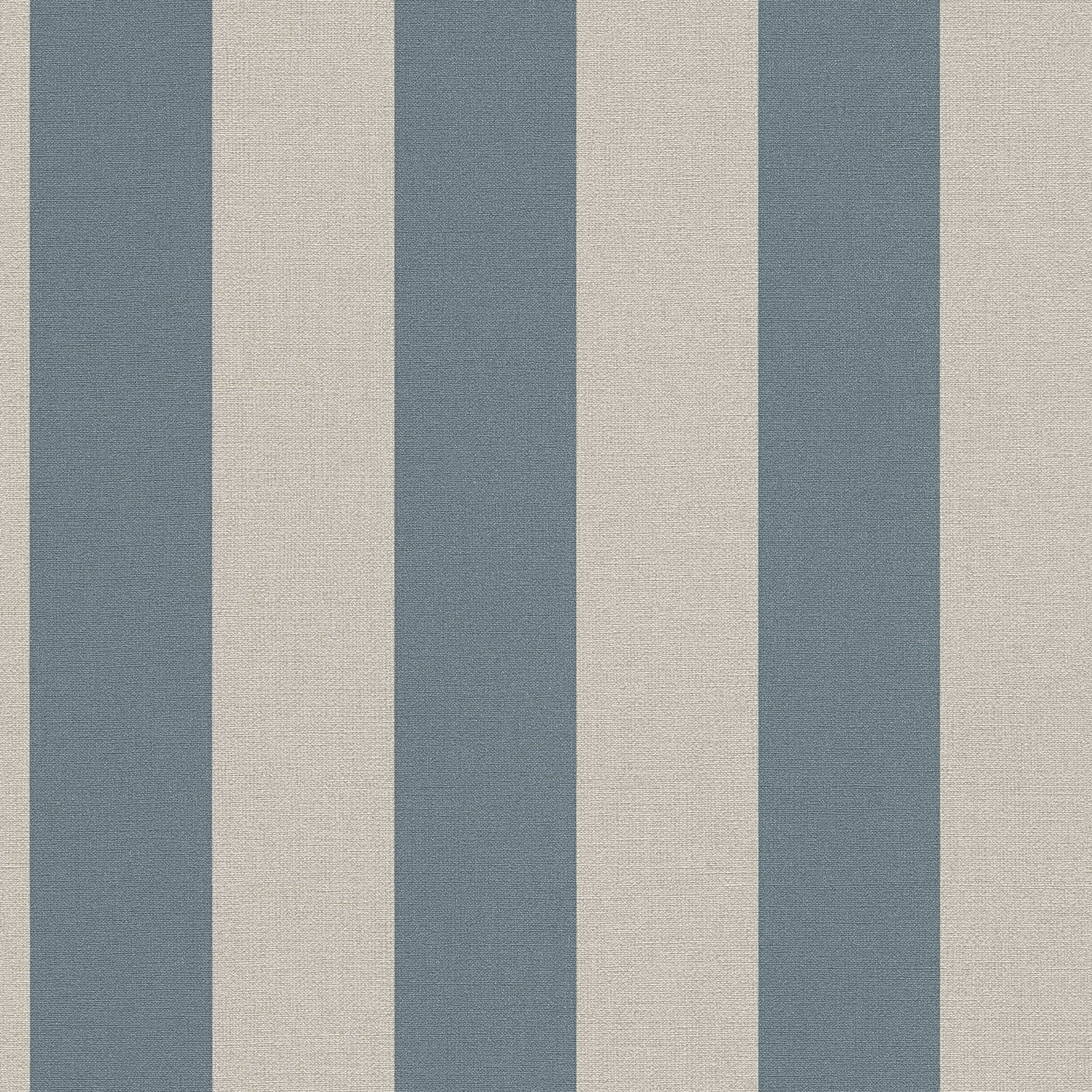 Ekoloģiskas svītrainas tapetes, bez PVC: zilā, brūnā - 386651 AS Creation