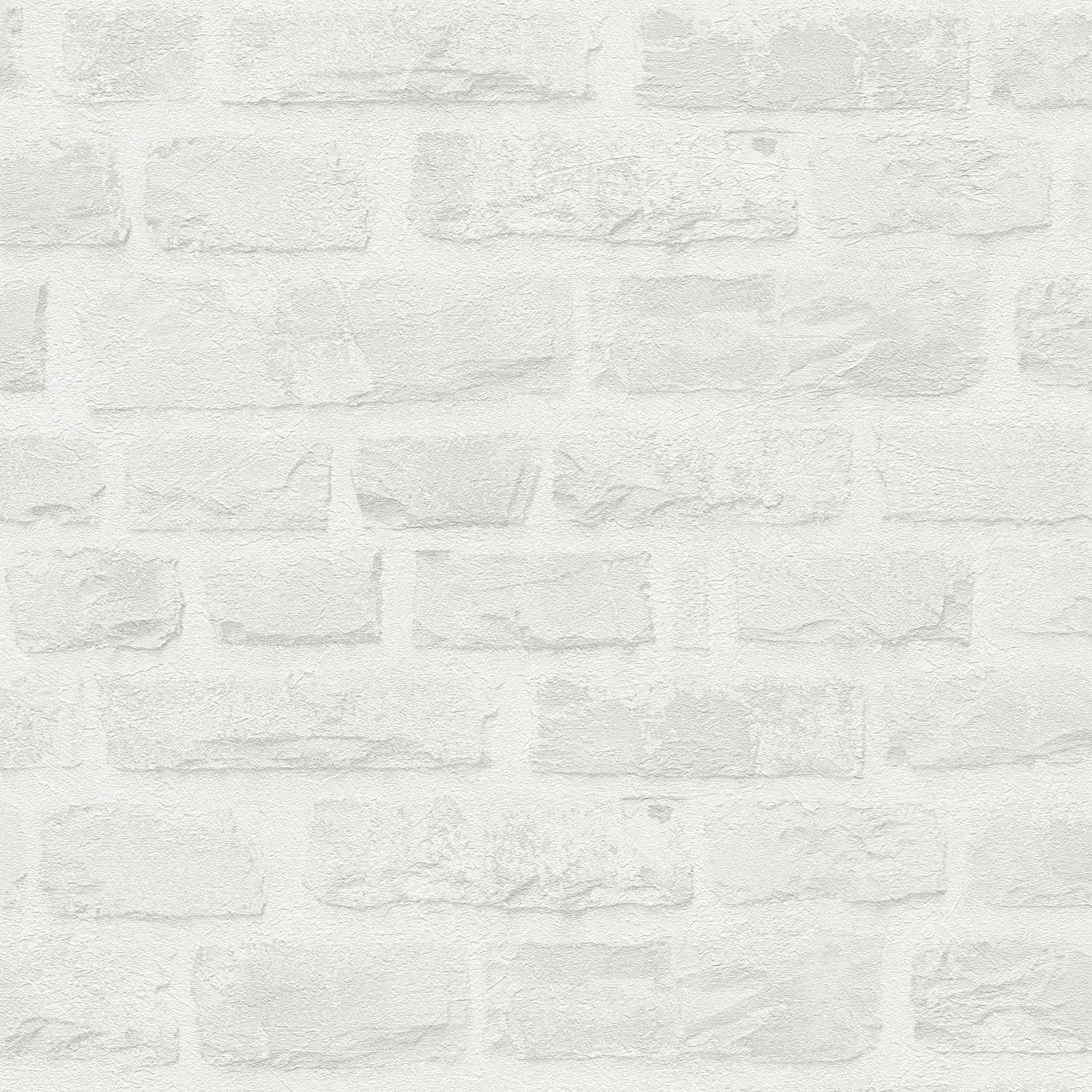 Ekoloģiskas tapetes ar dabīgā akmens rakstu gaiši pelēkā krāsā, 386372 AS Creation