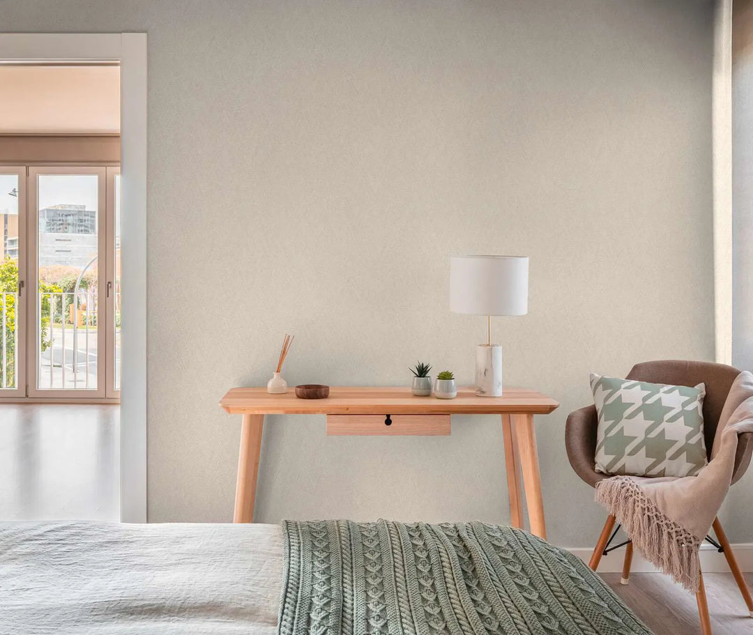 Elegantas tapetes ar delikātu zigzaga rakstu un tekstila efektu AS Creation