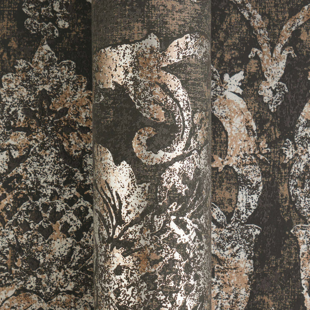 Elegantas tapetes baroka stilā tumši brūnā krāsā - 3007262 AS Creation