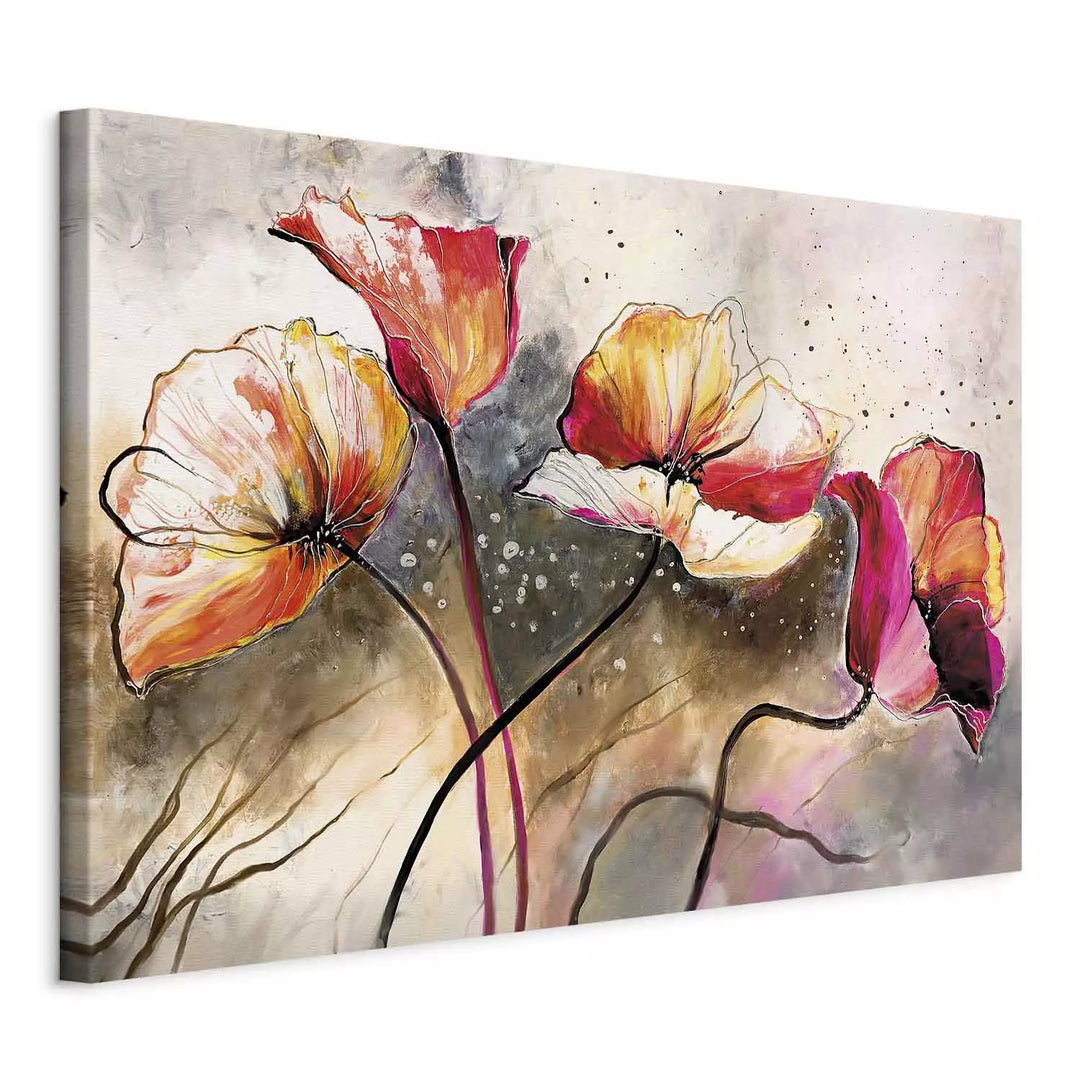 Canva with flowers - Magic Poppies, 162016