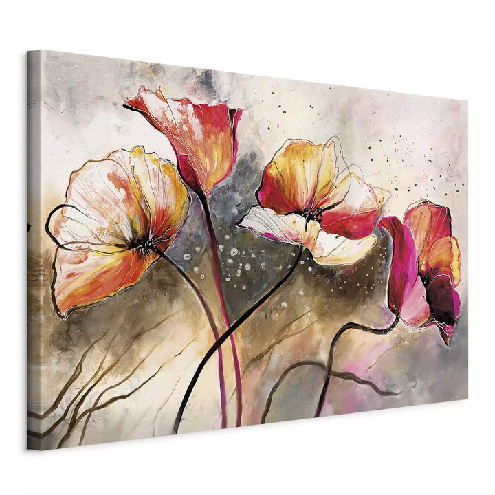 Canva with flowers - Magic Poppies, 162016