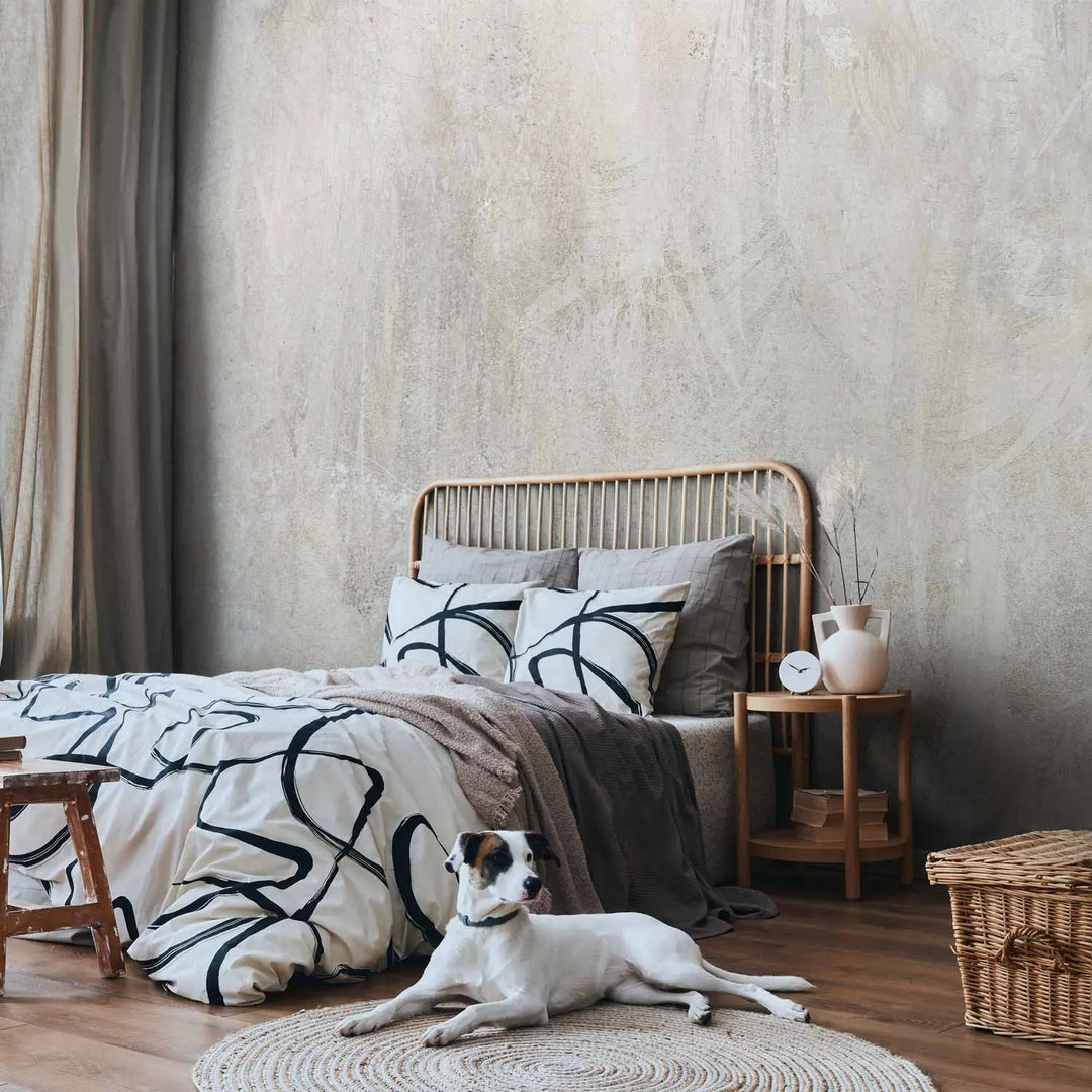 Wall Murals - Peace of Mind - modern background with leaves, 148781