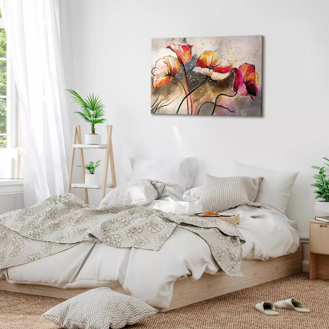 Canva with flowers - Magic Poppies, 162016