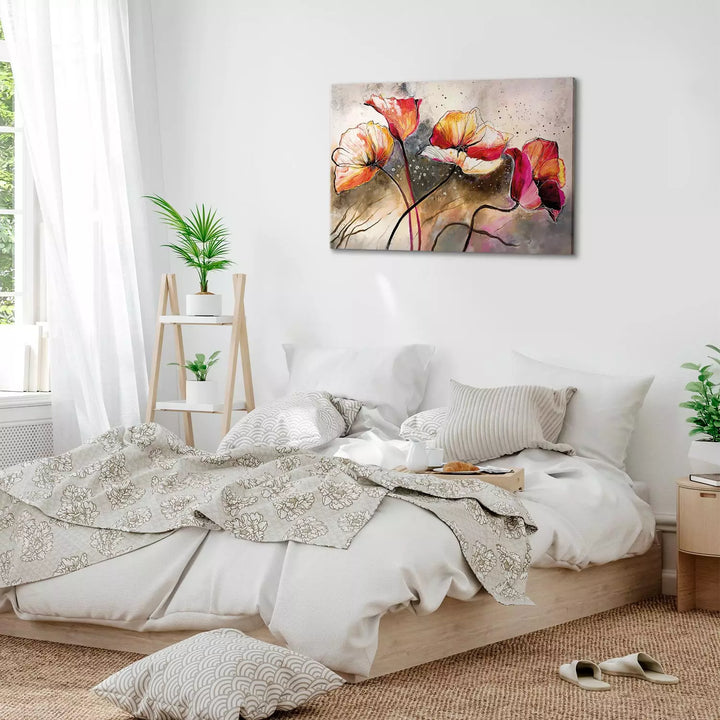 Canva with flowers - Magic Poppies, 162016