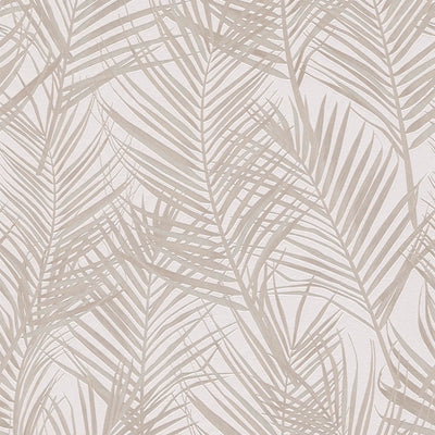 Flizelīna tapetes ar lielām palmu lapām: bēšā krāsā, 1372357 AS Creation