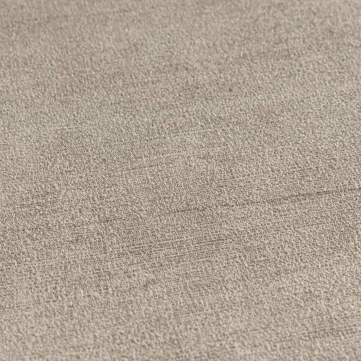 Non-woven wallpaper with a linen texture and slight gloss, taupe color | 3007722