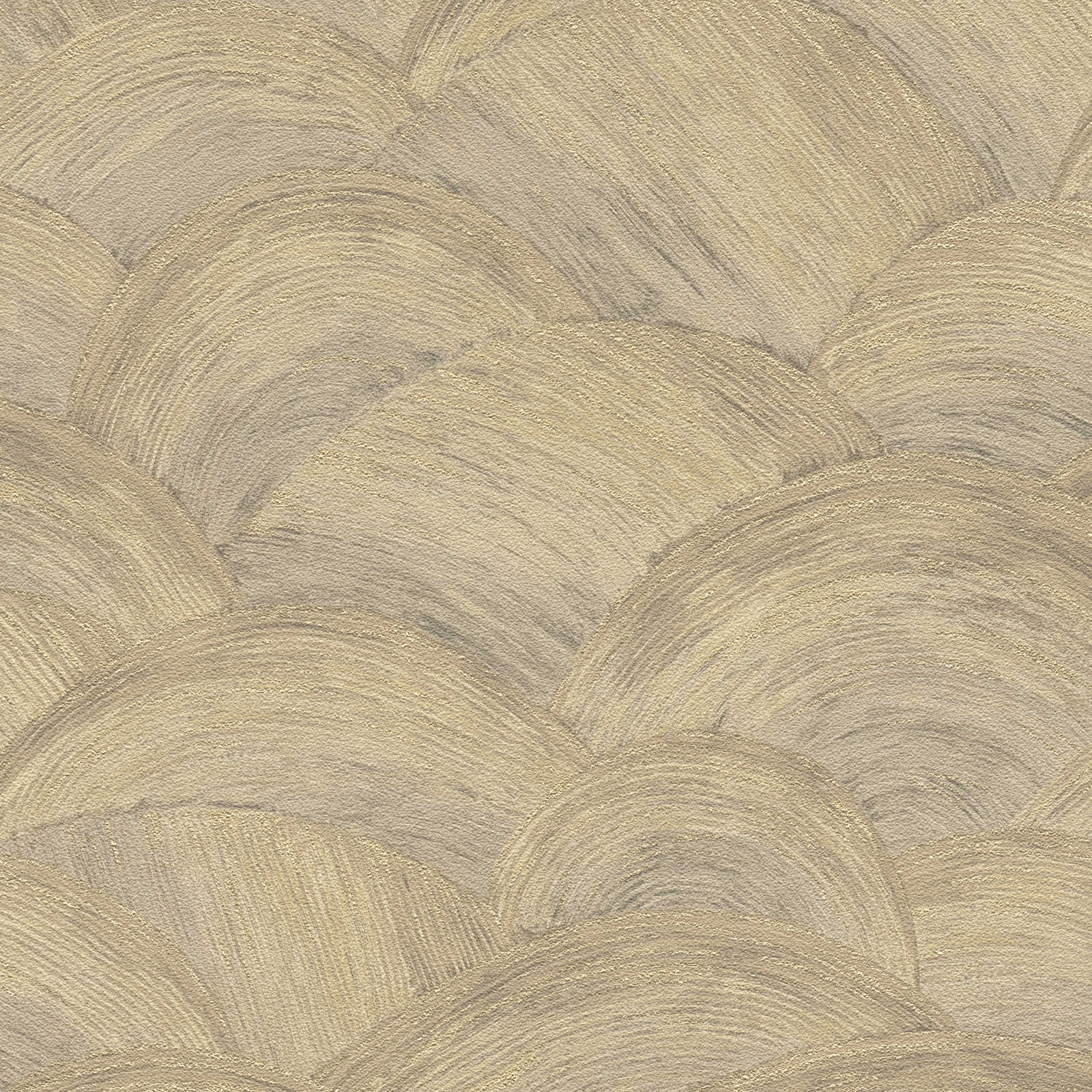 Flizelīna tapetes ar spīdīgu viļņveida rakstu brūnā krāsā - 1373616 AS Creation