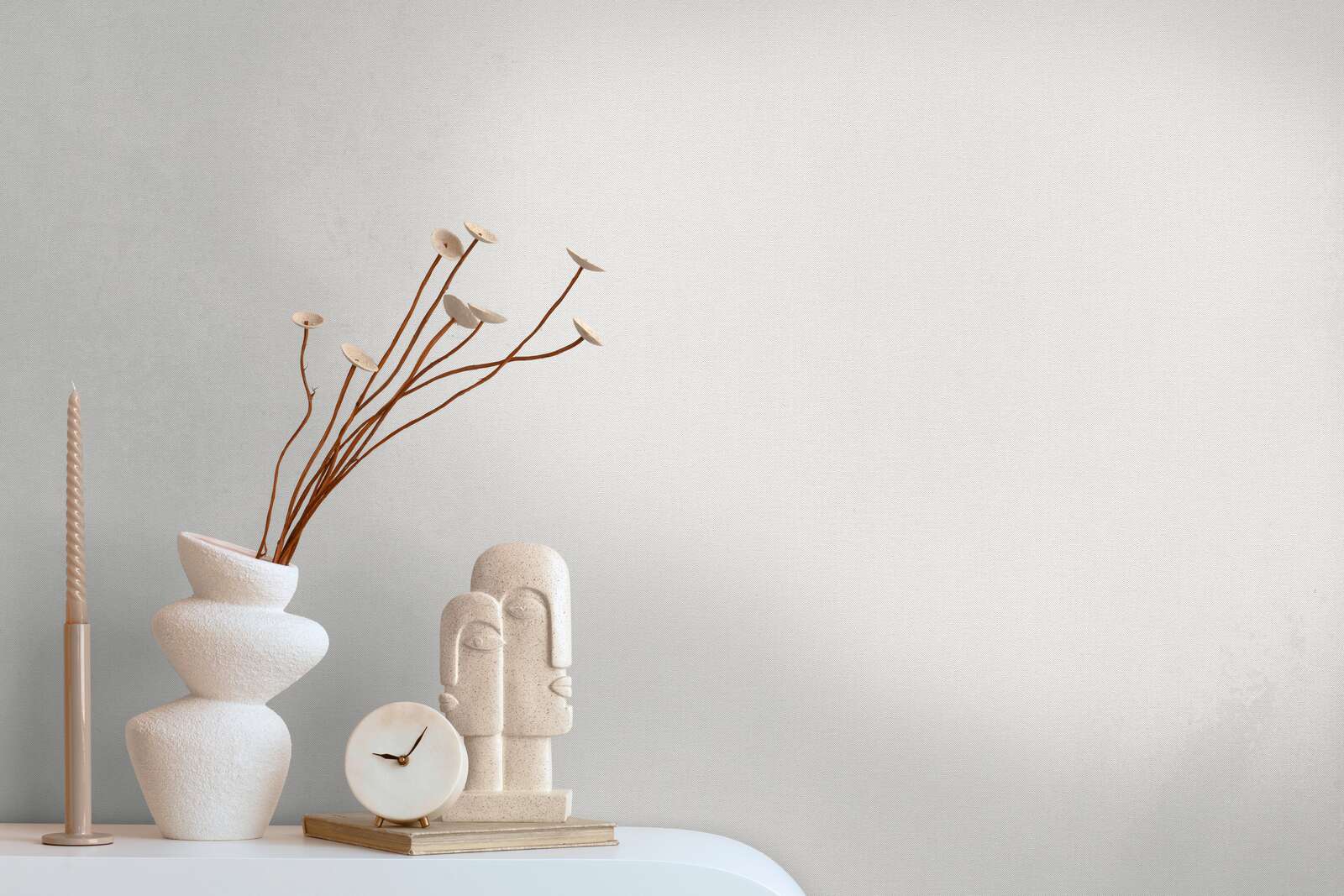 Flizelīna tapetes ar teksturētu izskatu krēmkrāsā – Mājīgs un stilīgs fons jebkurai telpai | 1410755 AS Creation