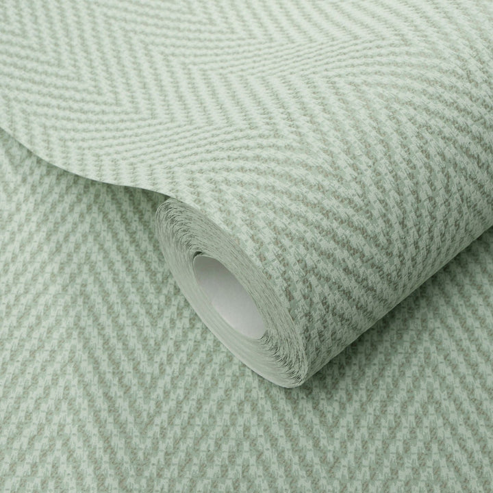 Flizelīna tapetes Erismann – chevron raksts zaļā krāsā | 4011647 Erismann