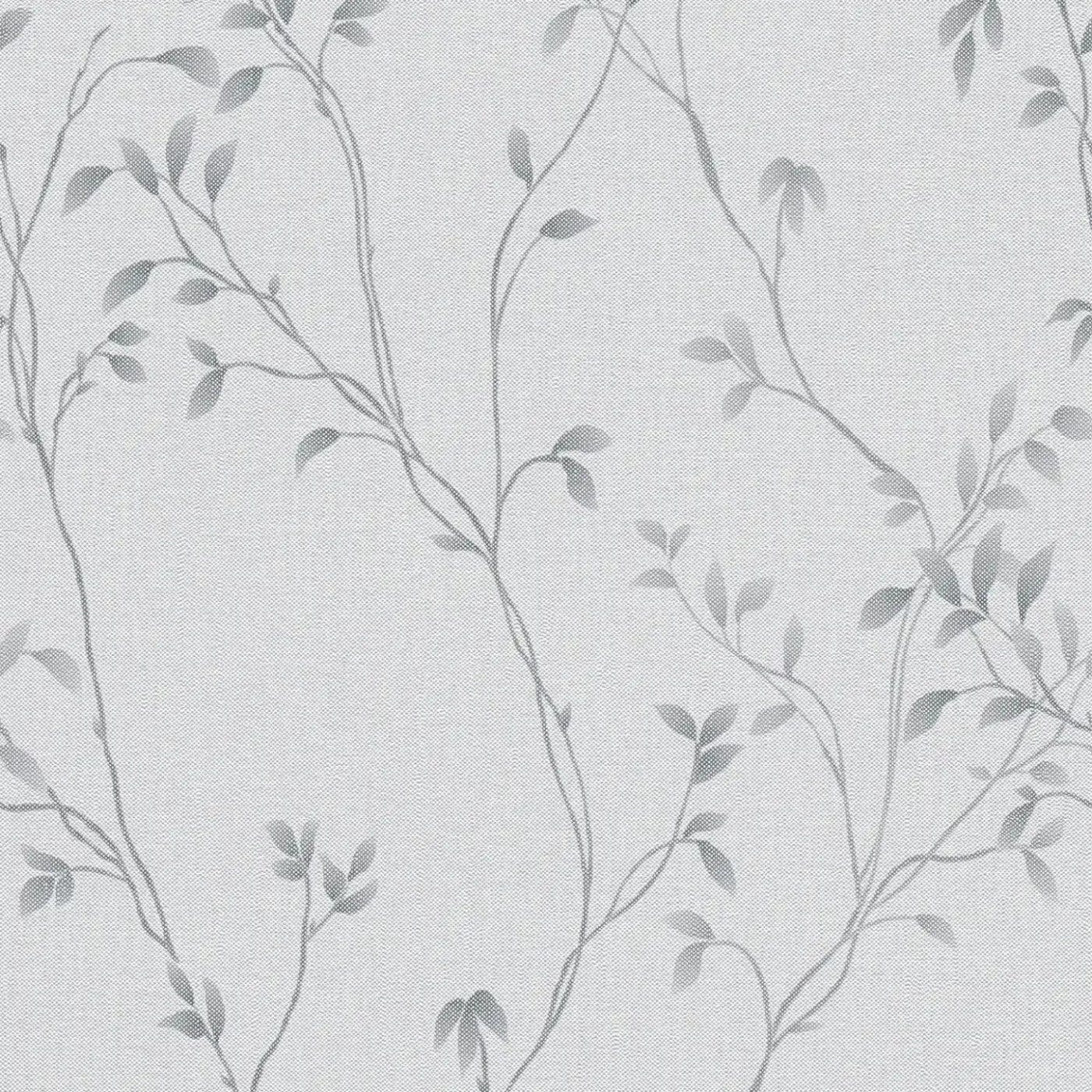 Flizelīna tapetes ar smalkiem zariņiem un lapām pelēkā krāsā – Stilīga un strukturēta sienu apdare | 1410552 AS Creation
