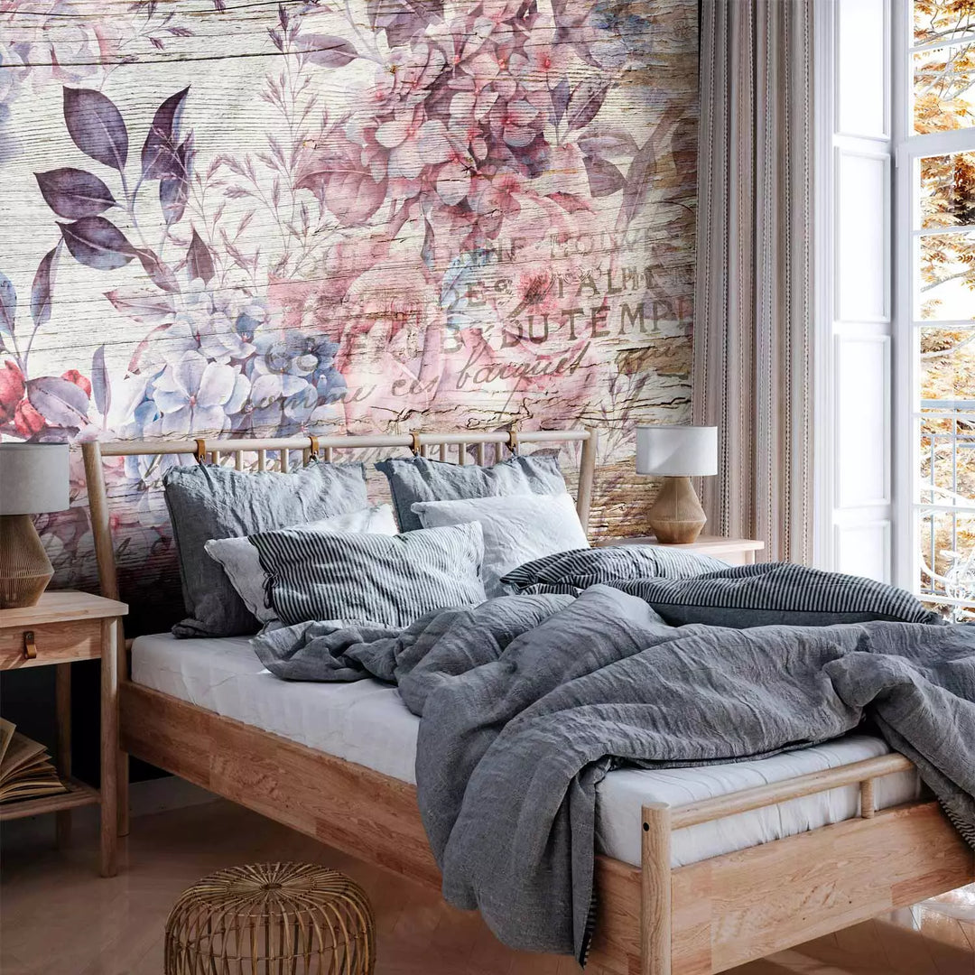 Fototapetes - Skaista kompozīcija ar ziediem vintāžās stilā, 138453