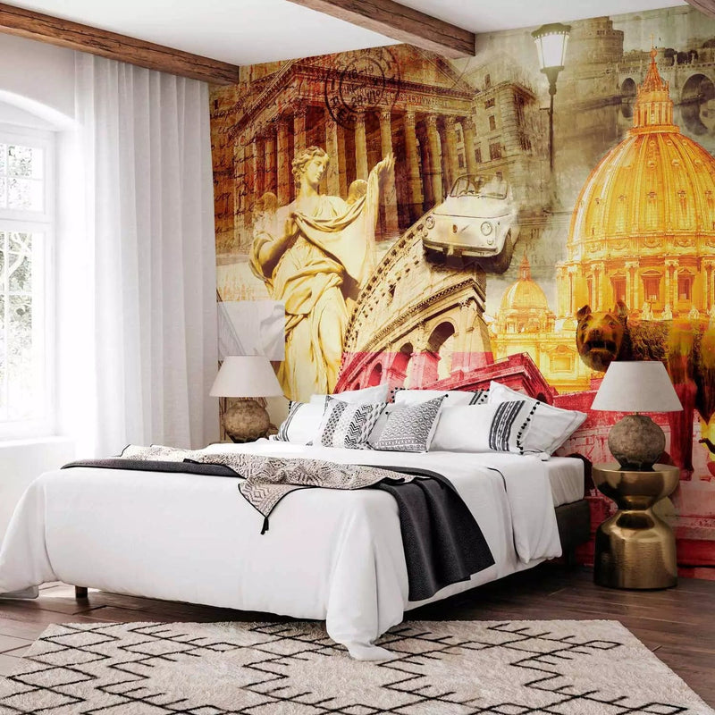 Modern Wall Murals with multicolored Colosseum of Rome, 90500 G-Art