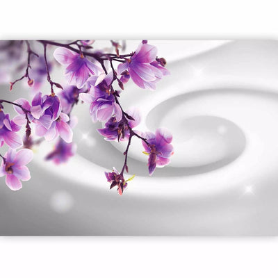 Fototapetai - violetinė magnolija fone su sūkurio ir blizgesio efektu G-ART