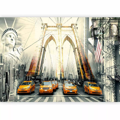 Fototapeet - kollaaž New Yorgi motiiviga vabadusajuga, 97266 G-Art