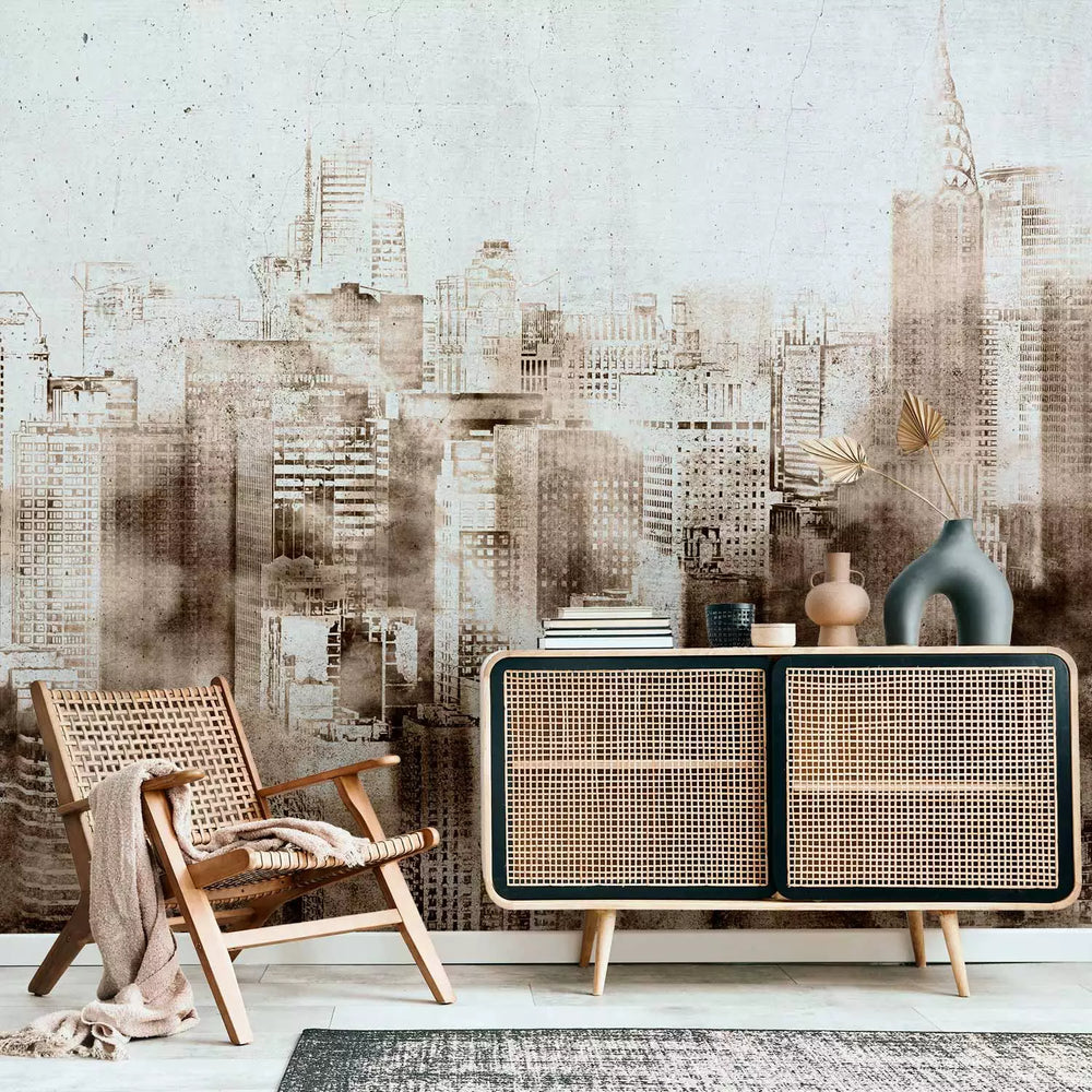 Fototapetes - Abstrakts motīvs ar lielpilsētas arhitektūru - 137240 G-ART