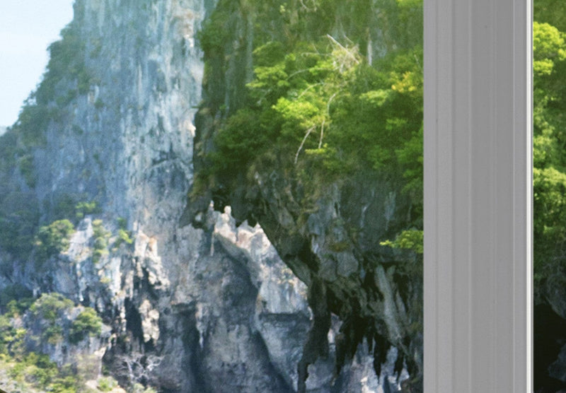 Fototapetes - Ainava ar augstām klintīm aiz kolonnām, 134415 G-ART