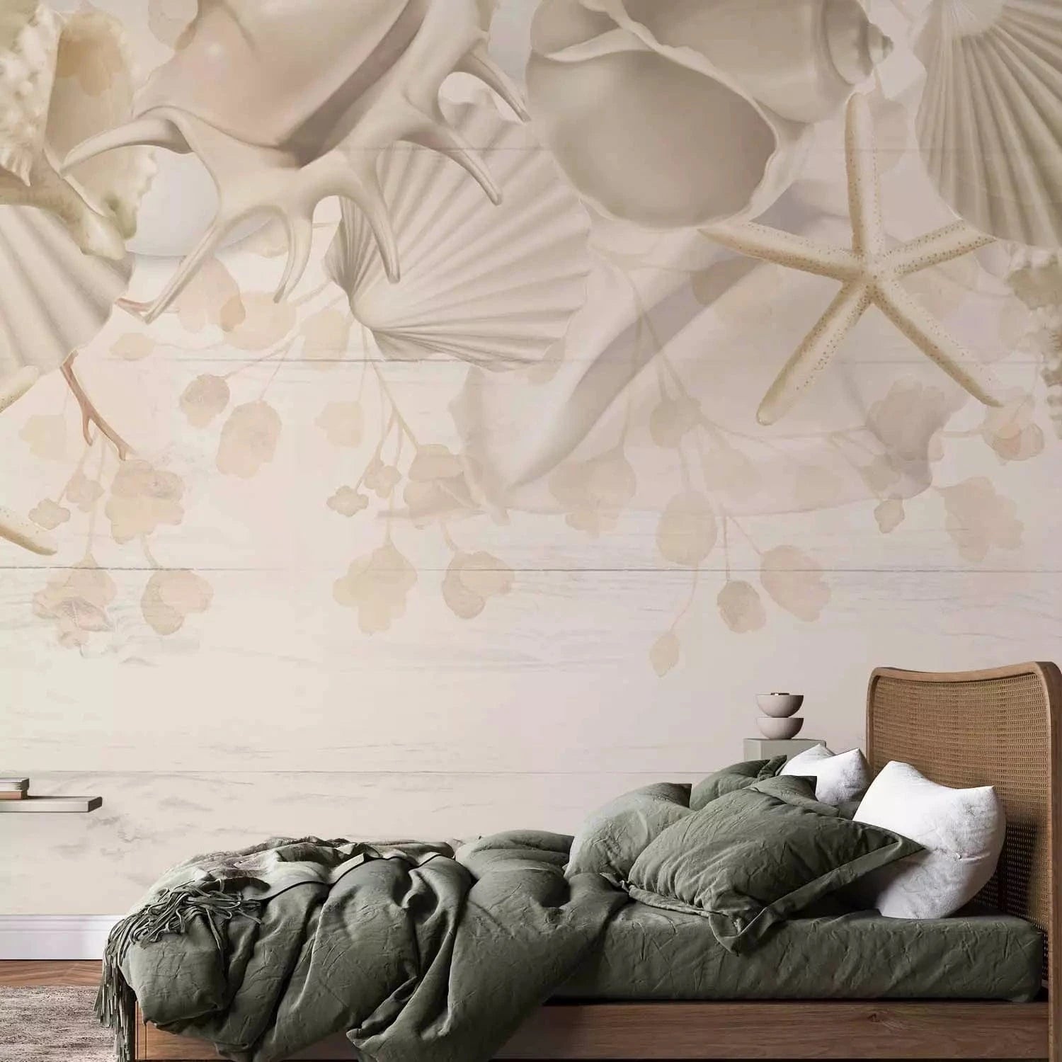 Fototapetes - ainava smilškrāsas toņos ar jūras un pludmales motīvu G-ART