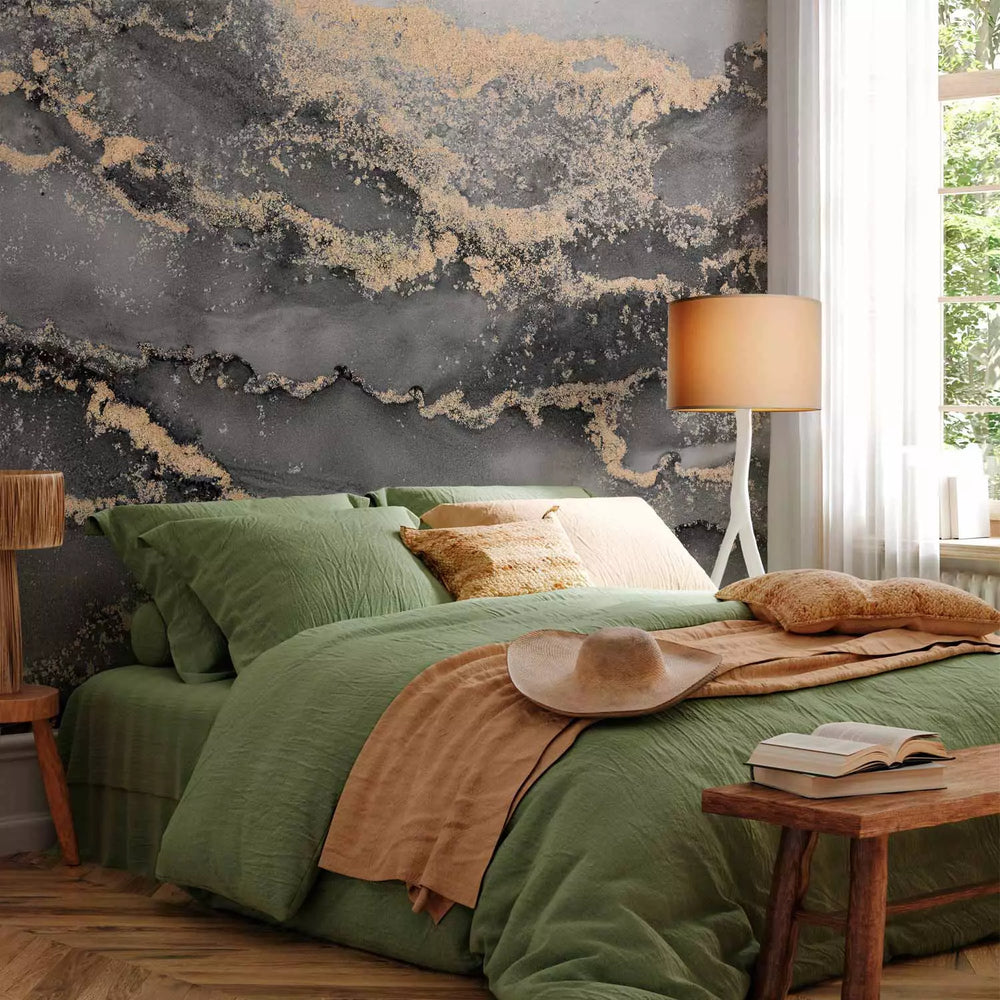 Fototapetes - Abstrakts akmens fons – marmora fons pelēkā krāsā G-ART