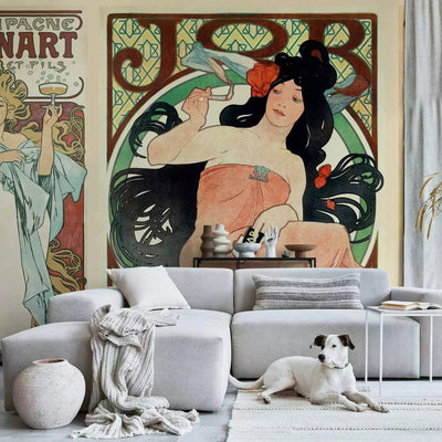 Fototapetes ar sievietem retro stlā - Alphonse Mucha, 62078  G-ART