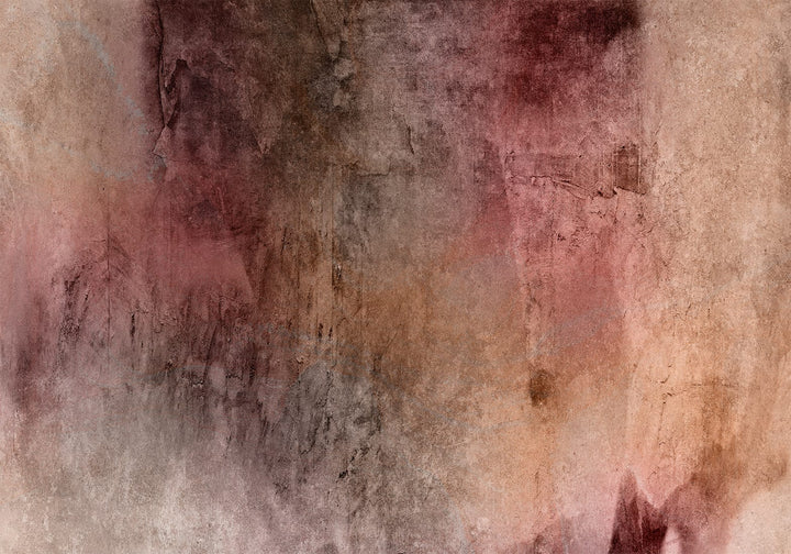 Mākslinieciska fototapete ar dekoratīvā apmetuma efektu brūnos toņos G-ART