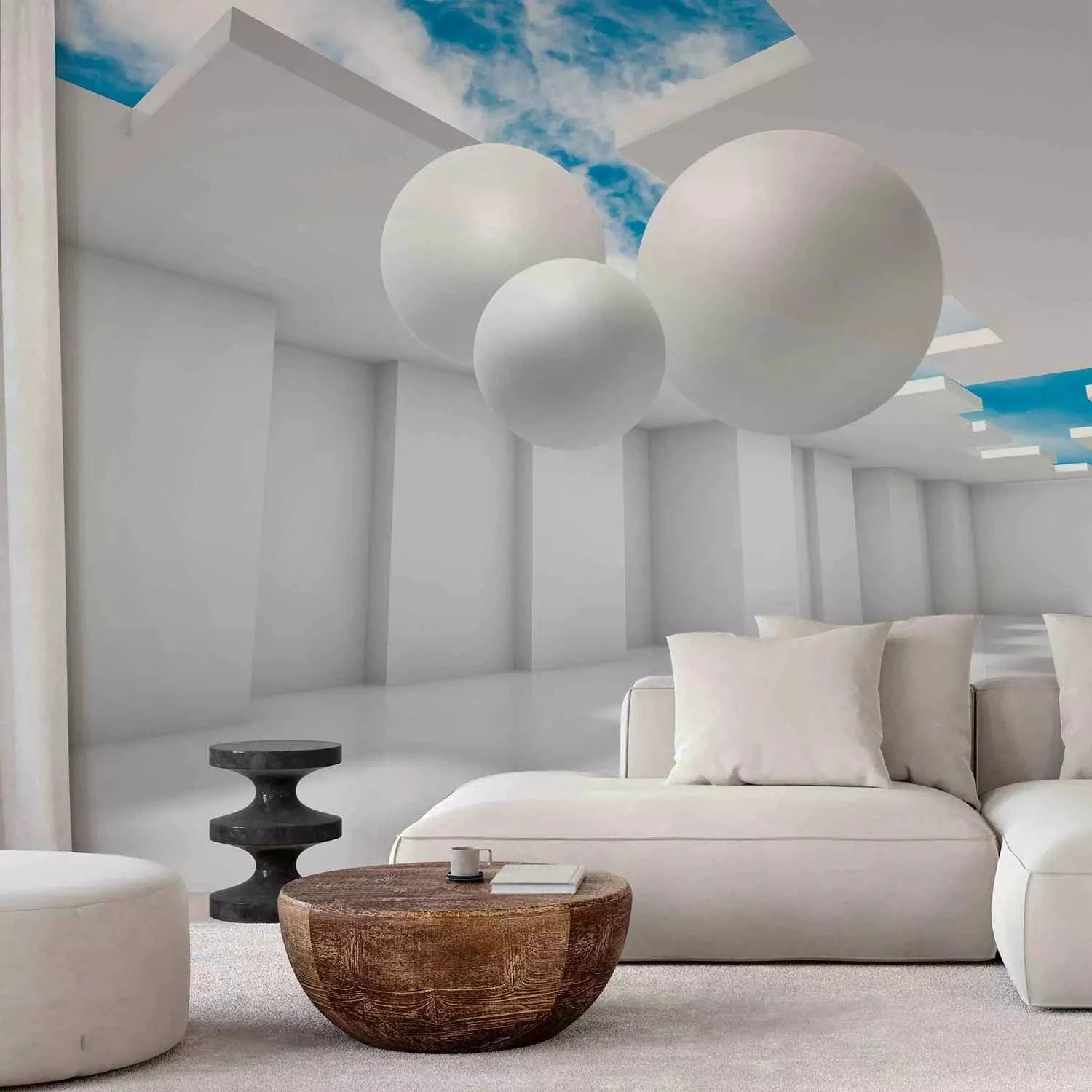 Fototapetes ar 3D optisku ilūziju - Nākotnes arhitektūra, 94899 Tapetenshop.lv