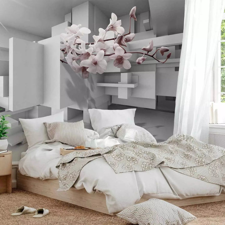 Fototapetes ar 3D optisku ilūziju - Orhidejas 2.0, 71181 Tapetenshop.lv