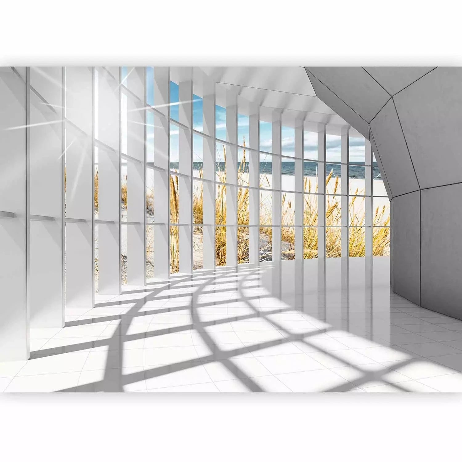 Fototapetes ar 3D optisku ilūziju - Piejūras bastiona, 90089 Tapetenshop.lv