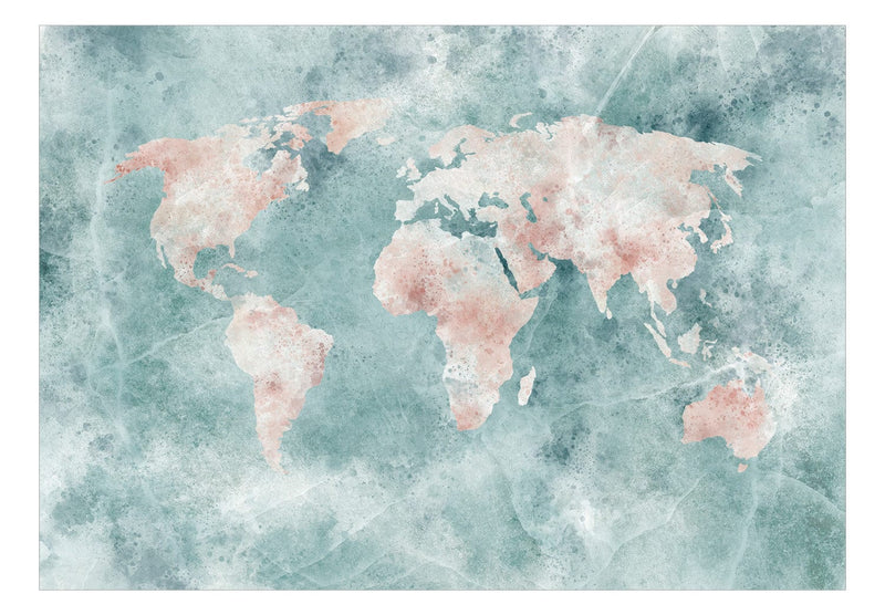 Fototapetes ar abstrakta pasaules karti - Smalkā karte, 142734 G-ART