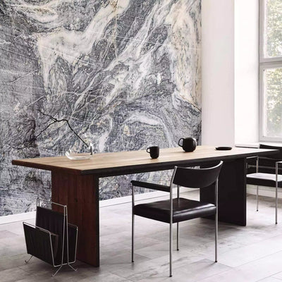 Abstract Wall Murals - grey and white abstract marble textures G-ART