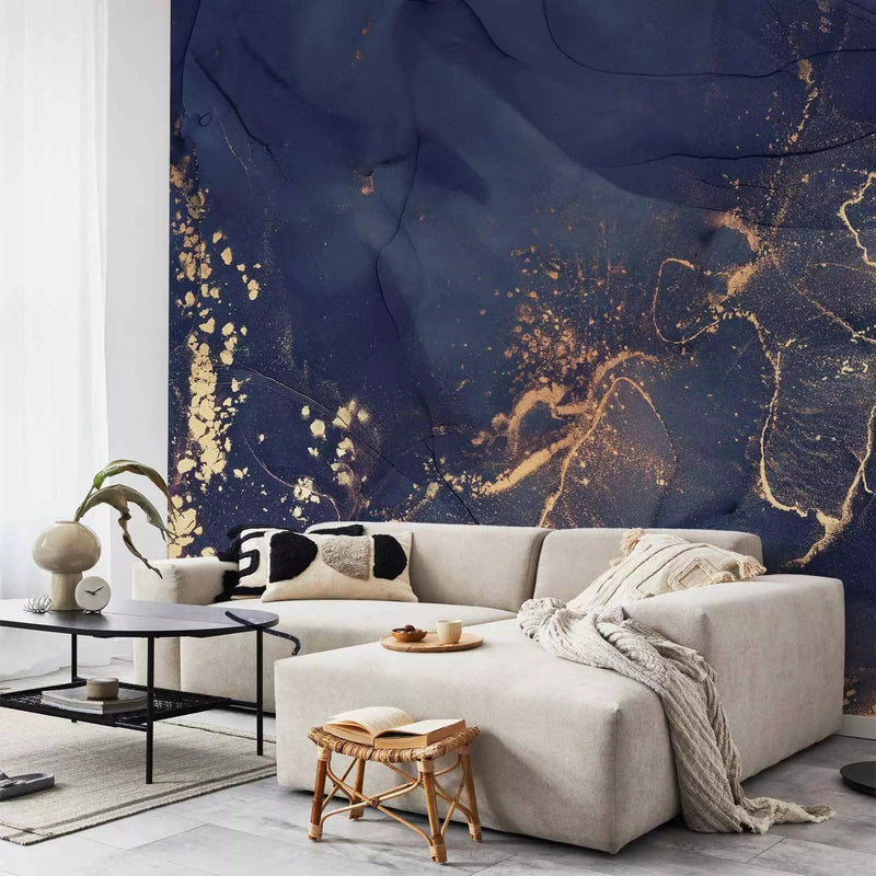 Wall Murals with abstract pattern - Dark blue elegance, 160019 - buy at G-ART